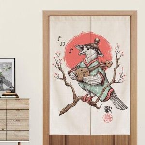 Japanse Noren Zangvogel