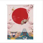 Japanse Noren Zonsopgang - 85x150cm