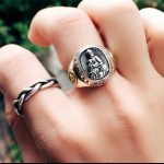 Japanse Ring Boeddhistische Symbolen