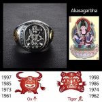 Japanse Ring Boeddhistische Symbolen - Akasagarbha