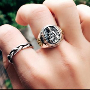 Japanse Ring Boeddhistische Symbolen