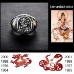 Japanse Ring Boeddhistische Symbolen - Samantabhadra