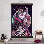 Japanse Schilderij Aesthetic Geisha - 70x105CM