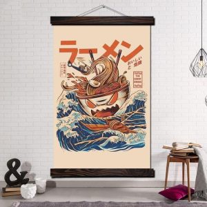 Japanse Schilderij Demoniac Ramen - 70x105CM