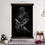 Japanse Schilderij Kendo - 70x105CM