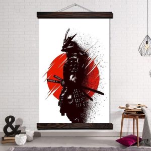 Japanse Schilderij Samurai Kunst - 70x105CM