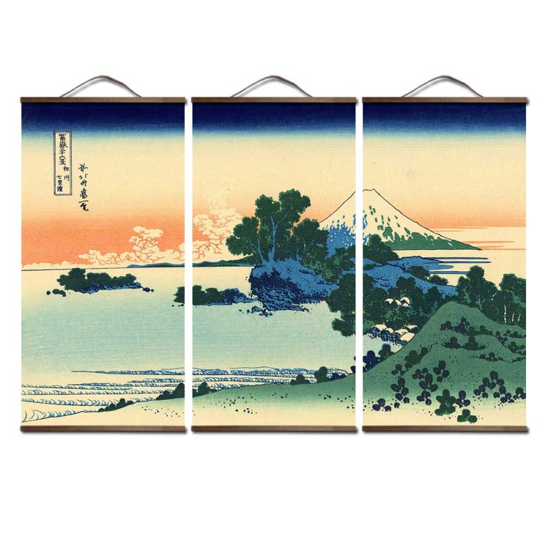 Japanse Schilderij Soshū Shichiri-Ga-Hama - 50x102CM