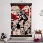 Japanse Schilderkunst Samurai Manga - 70x105CM