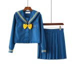 Japanse Schooluniform Blauw - Lange set met sokken