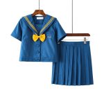 Japanse Schooluniform Blauw - Korte set met sokken