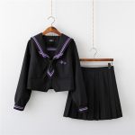 Japanse Schooluniform Donker - Lange set met sokken