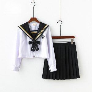 Japanse Schooluniform Fantasie - Lange set met sokken