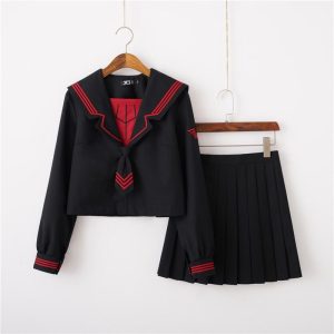 Japanse Schooluniform Gothic - Lange set met sokken