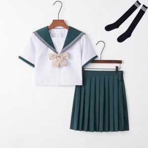 Japanse Schooluniform Kostuum - Lange set met sokken