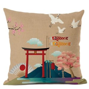 Japanse Stijl Kussensloop Torii