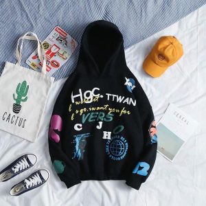 Japanse Streetwear Hoodie - Zwart