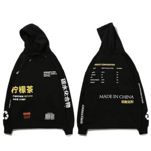 Japanse Sweater Consumptie - Zwart