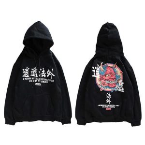 Japanse Sweater Oni - Zwart