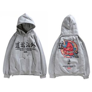 Japanse Sweater Oni - Grijs