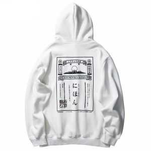 Japanse Sweater Rijzende Zon - Wit