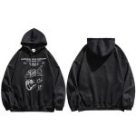 Japanse Sweater Ruimteschip - Zwart