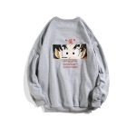 Japanse Sweater Son Goku Training - Grijs