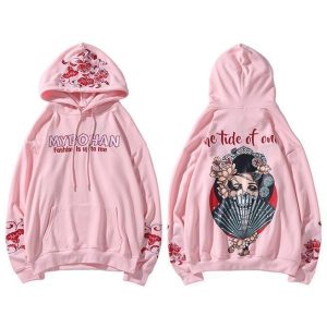 Japanse Sweater Vermoorde Geisha - Roze