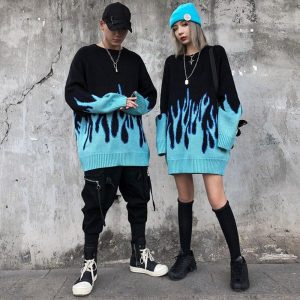 Japanse Sweater Vlam - XXL