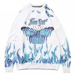 Japanse Sweater Vuurvliegje - Wit