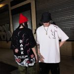 Japanse T-shirt Dark Wave - Wit