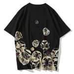 Japanse T-shirt Daruma - Zwart