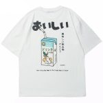 Japanse T-shirt Harajuku-stijl - Wit
