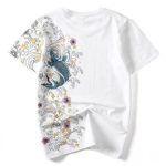 Japanse T-shirt Koï-karp - Wit