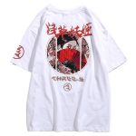 Japanse T-shirt Scherpe Ogen - Wit