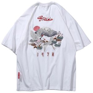 Japanse T-shirt Shidoku - Wit