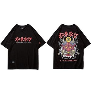 Japanse T-shirt Ultieme Demon - Zwart