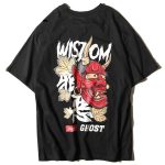 Japanse T-shirt Wisdom Ghost - Zwart