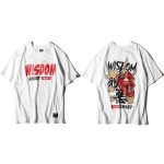 Japanse T-shirt Wisdom Ghost - Wit