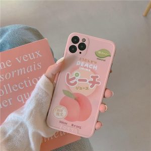 Japanse Telefoonhoesje met Perzikmotief