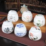 Japanse Thee Doos Wit met Patroon