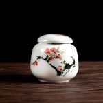 Japanse Thee Doos Wit met Patroon - 3