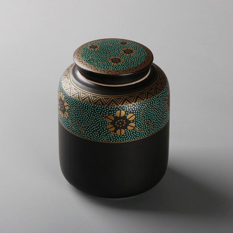 Japanse Theedoos met Bloemmotief - 9x12CM