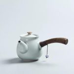 Japanse Theepot Kyusu - Wit