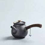 Japanse Theepot Kyusu - Zwart