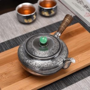 Japanse Theepot in Zilver