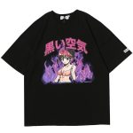 Japanska T-shirt Manga - Zwart