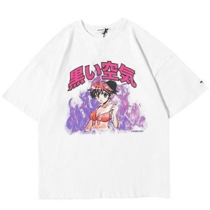 Japanska T-shirt Manga - Wit