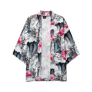 Kimono Jasje met Flamingo Patroon - XXL