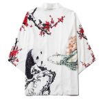 Kimono Korte Panda - Wit