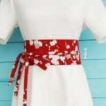 Kimono Riem met Plum Bloem Patroon - L